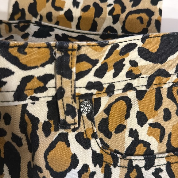 Tory Burch Leopard Print Pants Jeans NWOTGS - Picture 5 of 6